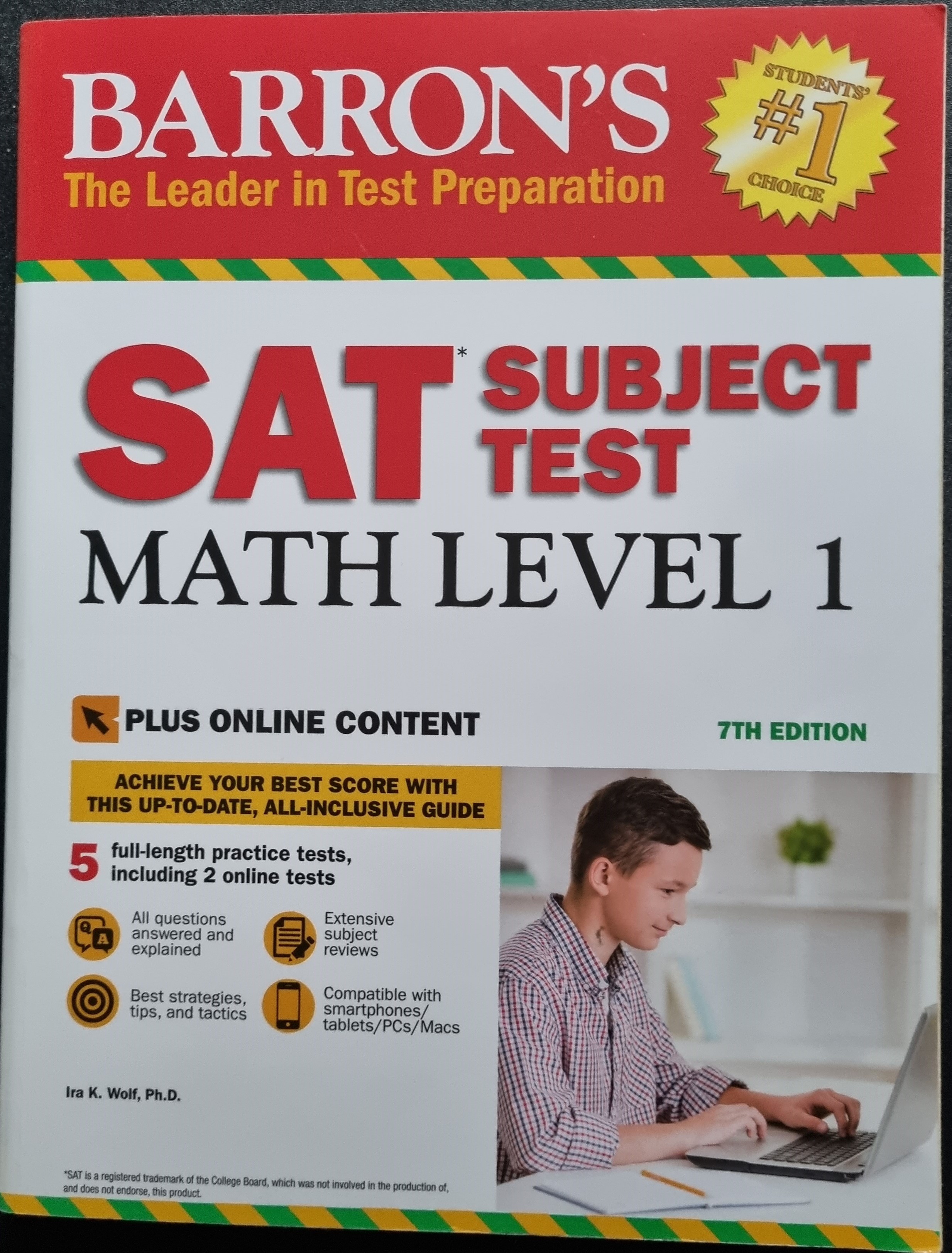 Math Level 1: Barron's SAT Subject Test by Ira K. Wolf Ph.D ...